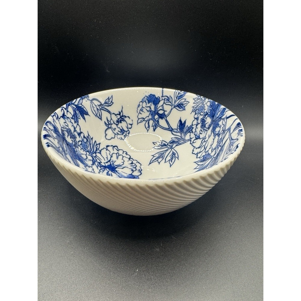 Cordon Bleu BIA Blue Floral Botanical Porcelain Bowl
